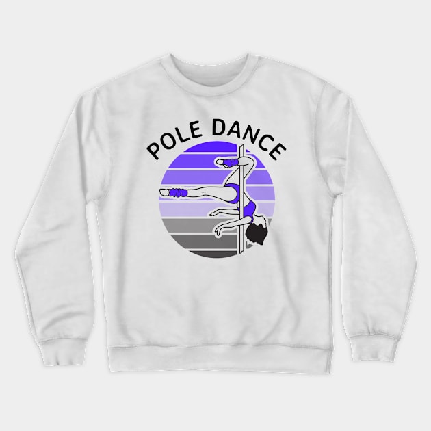 Pole Dance in Sphere Crewneck Sweatshirt by LifeSimpliCity